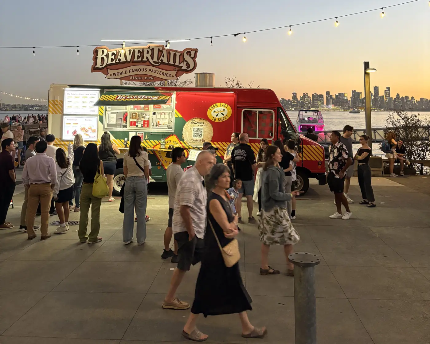 Food truck sun set